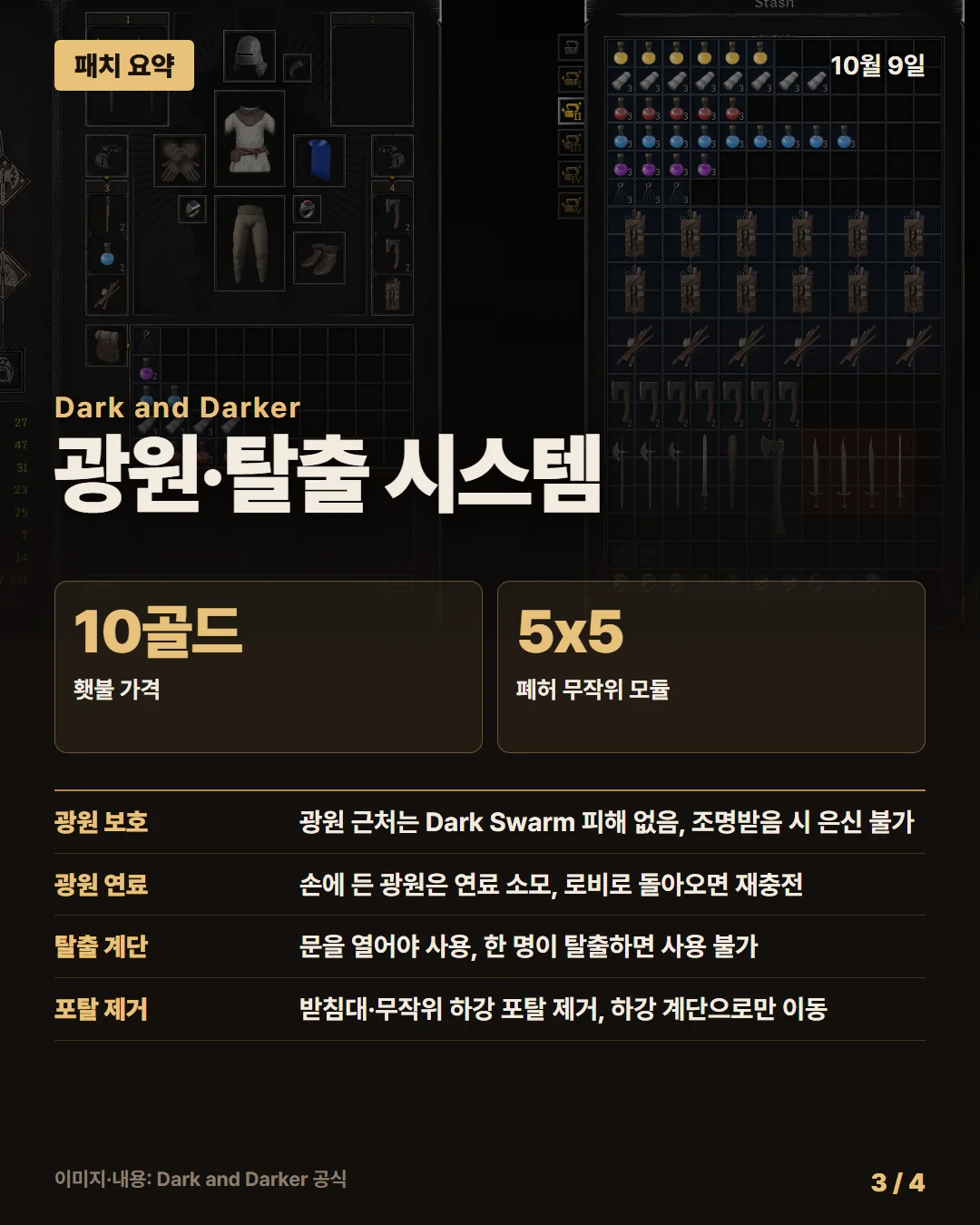 다크 앤 다커 패치 요약 3/4