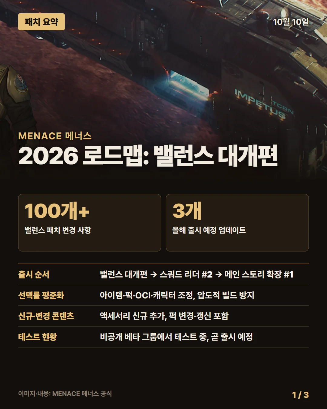 메너스 패치 요약 1/3