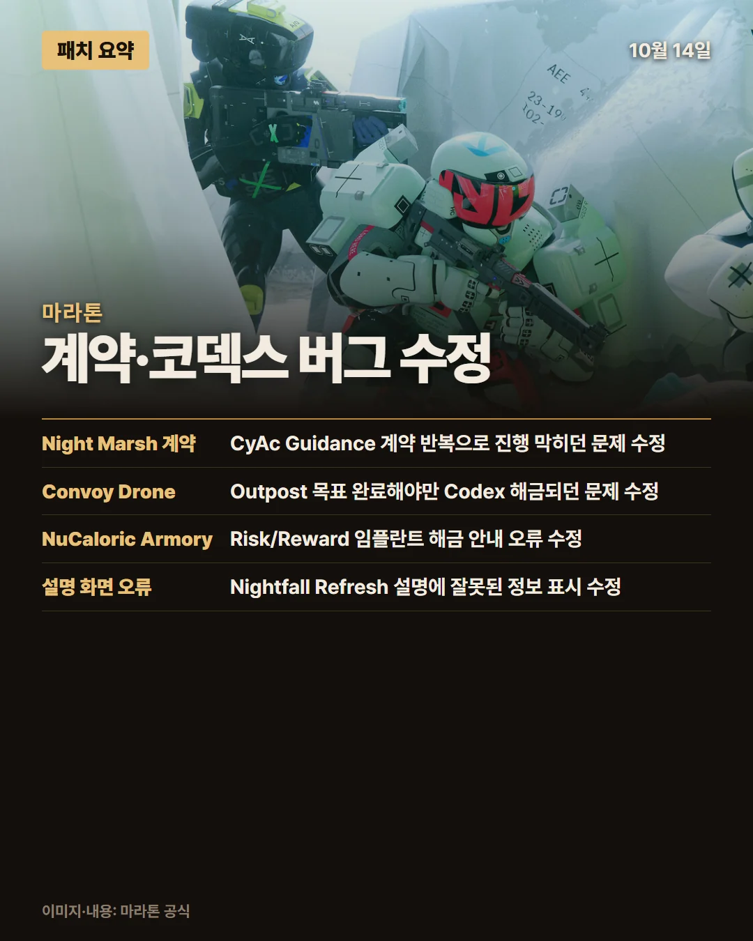 마라톤 패치 요약 1/1