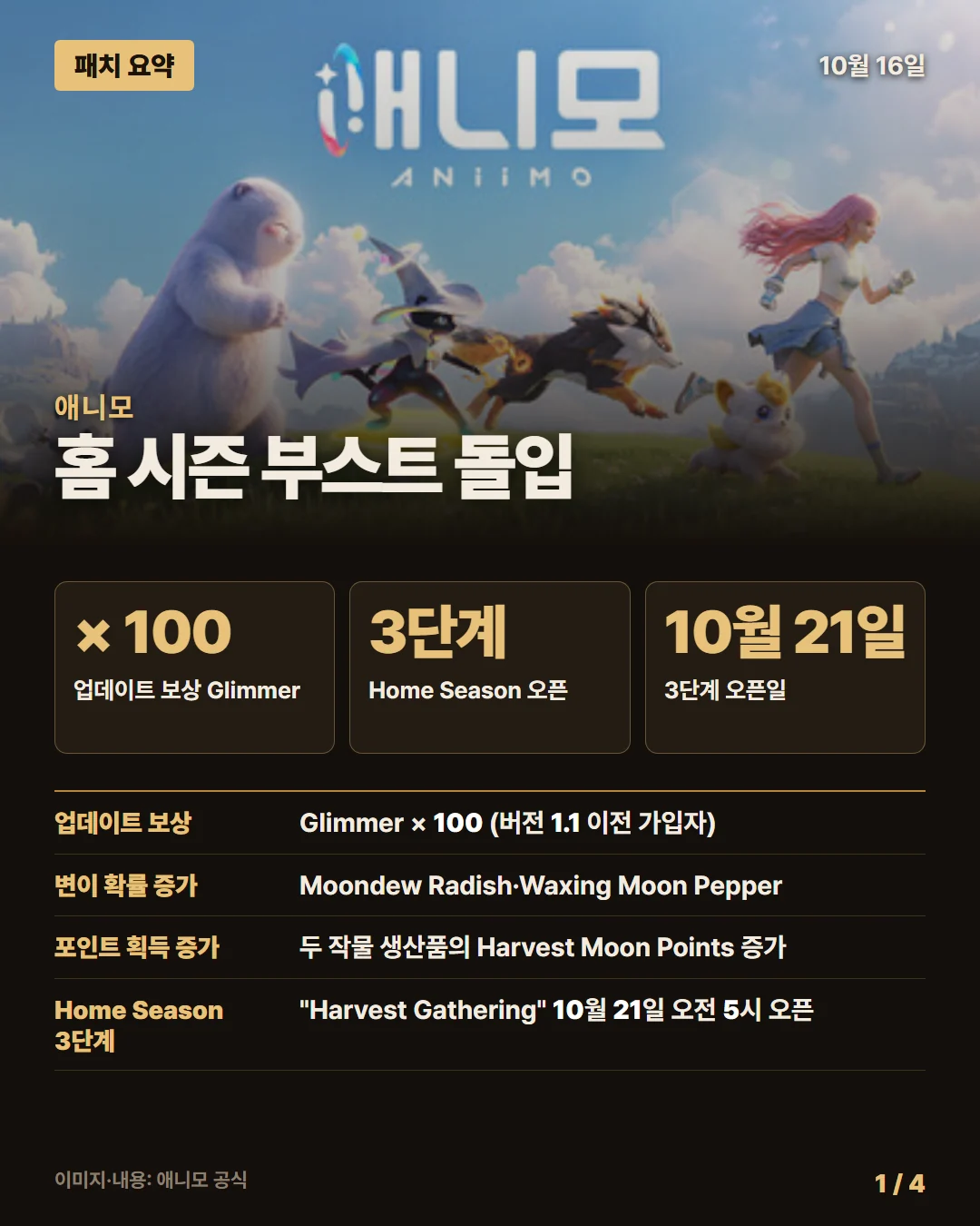 애니모 패치 요약 1/4