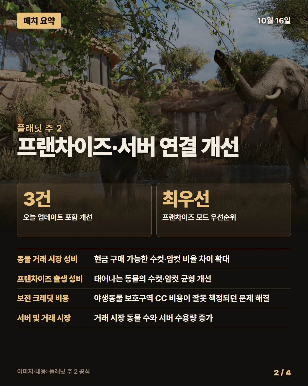 플래닛 주 2 패치 요약 2/4