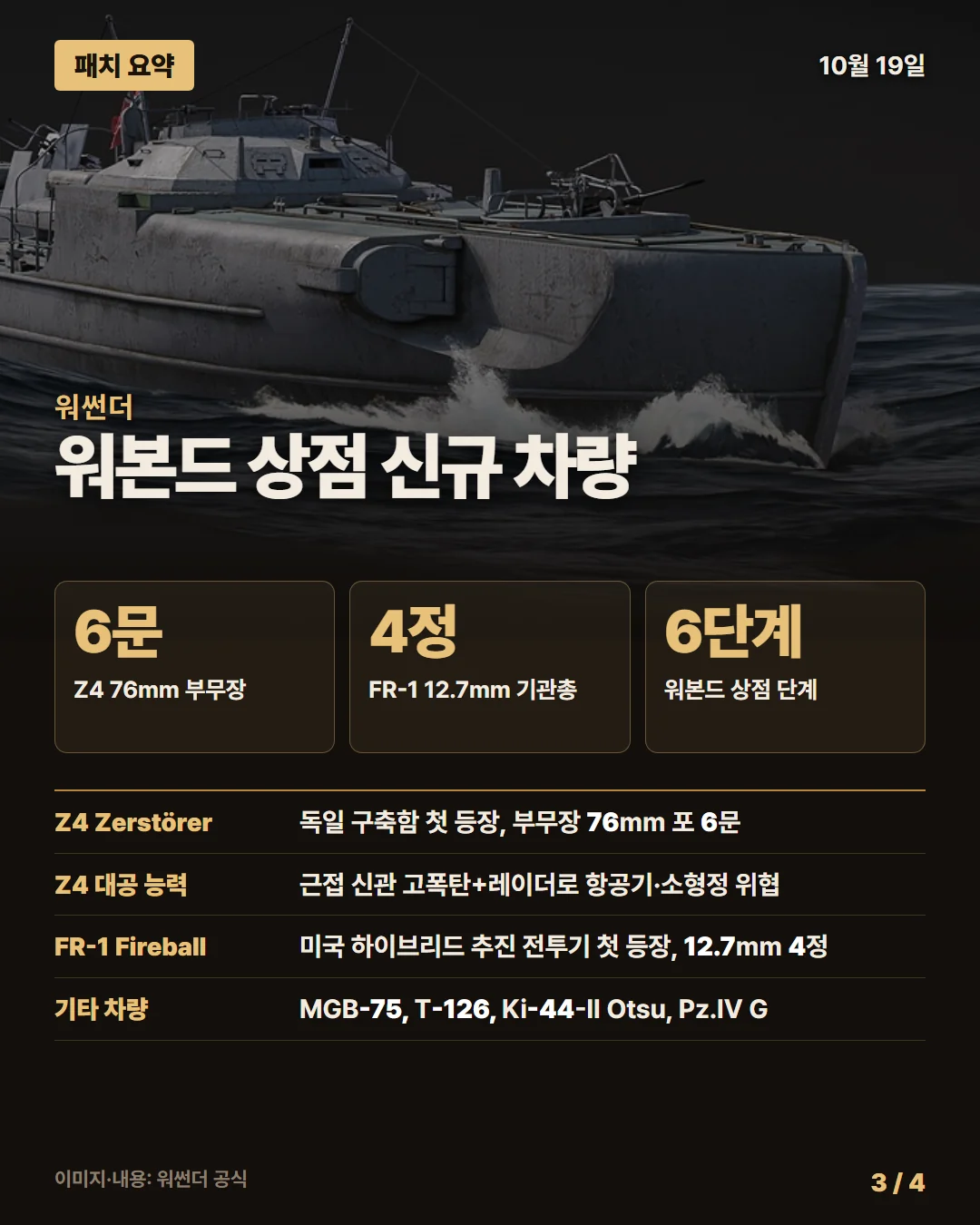 워썬더 패치 요약 3/4