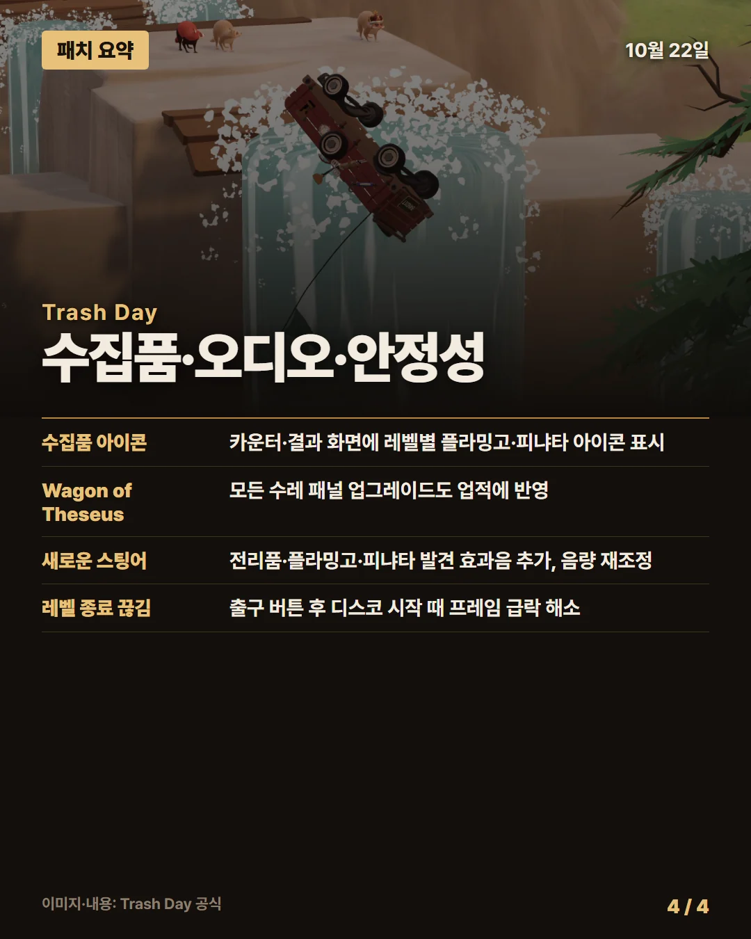 트래시 데이 패치 요약 4/4