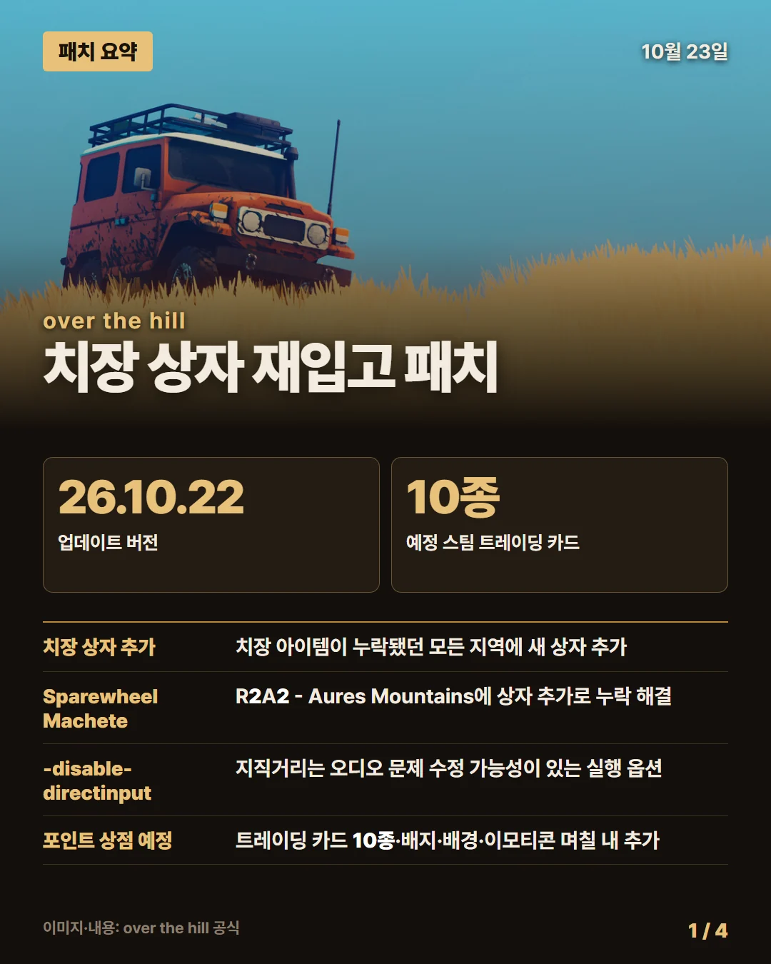 오버 더 힐 패치 요약 1/4