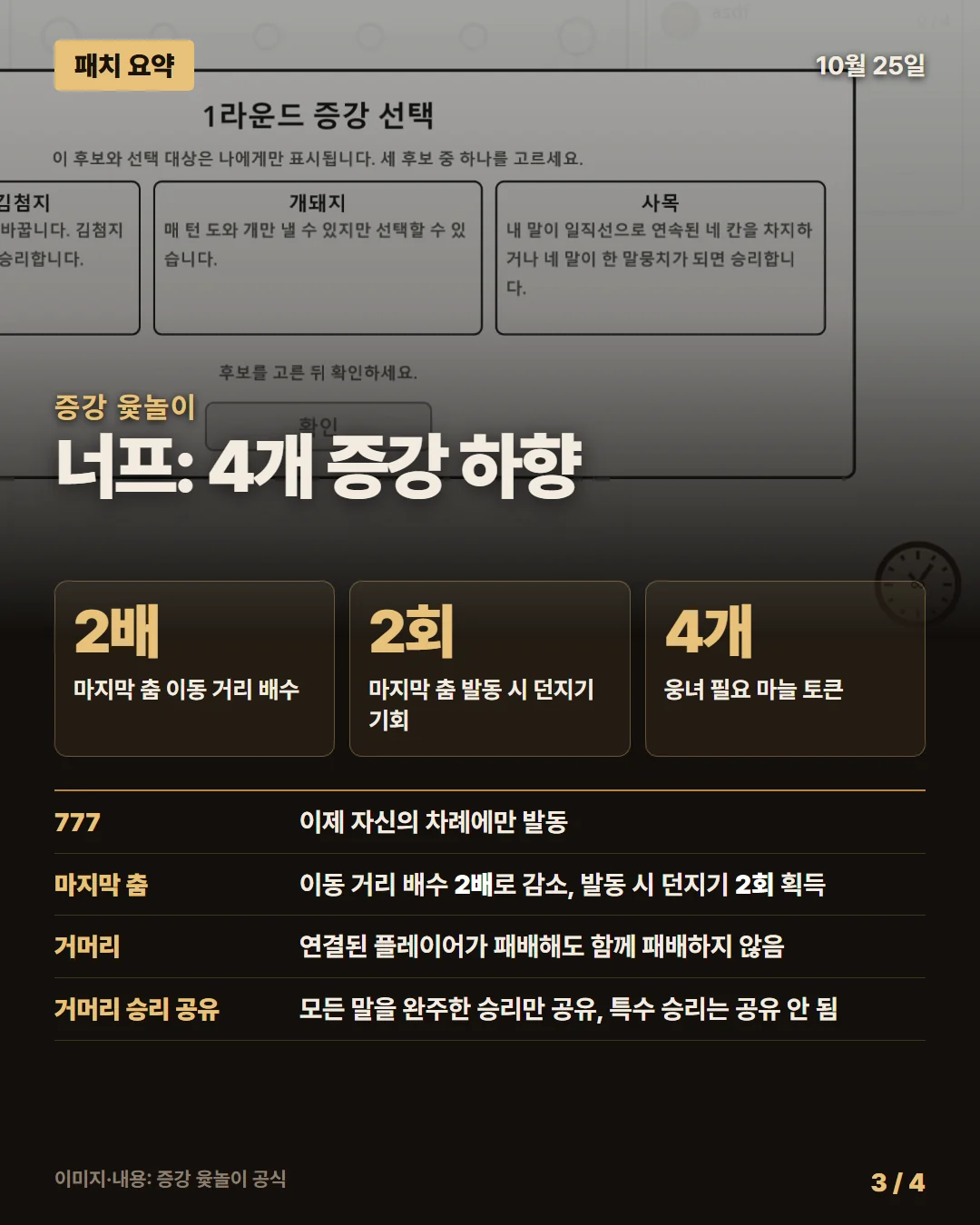 증강 윷놀이 패치 요약 3/4