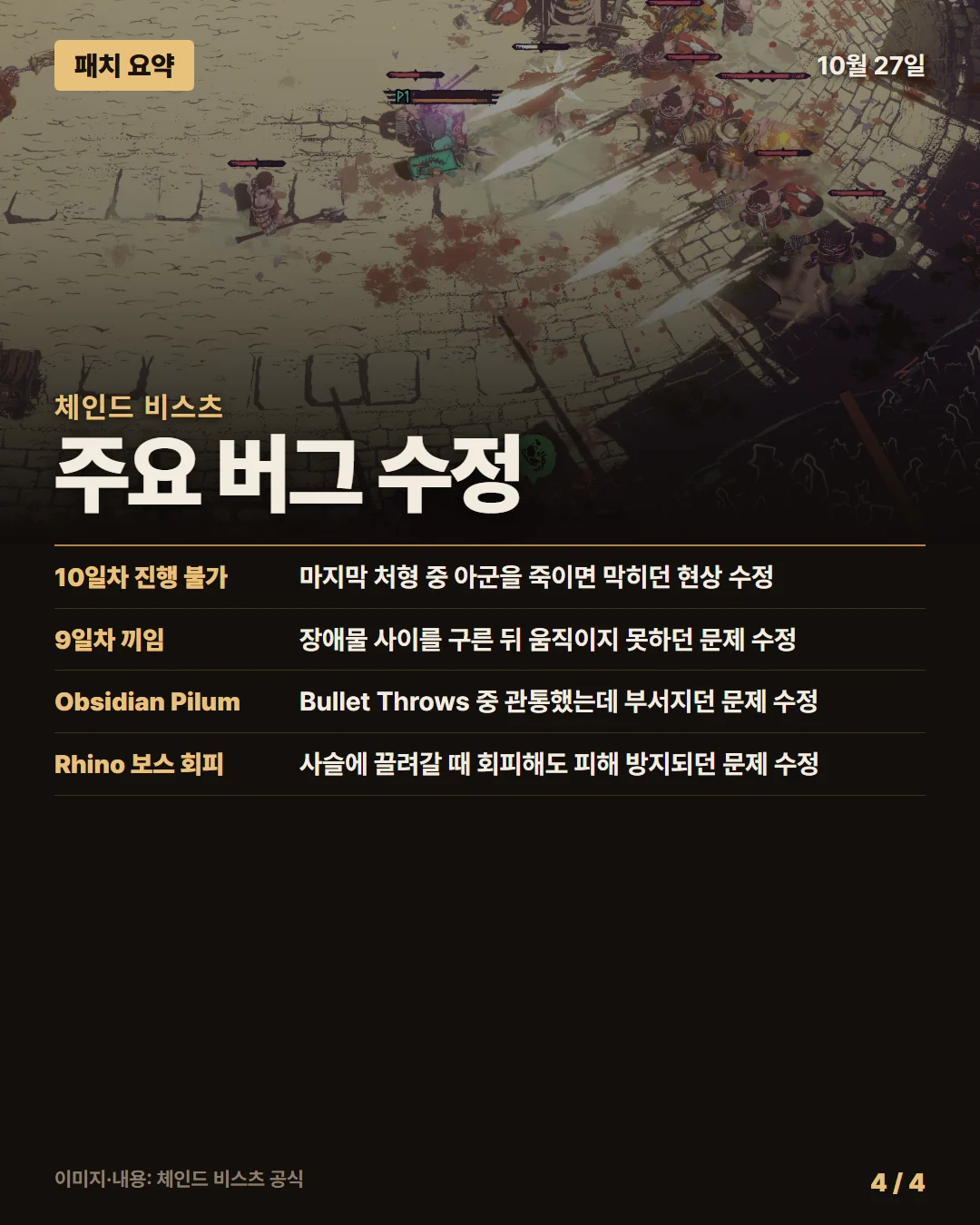 체인드 비스츠 패치 요약 4/4