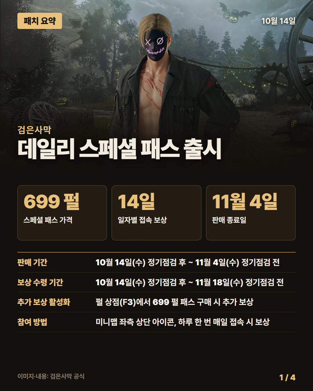 검은사막 패치 요약 1/4