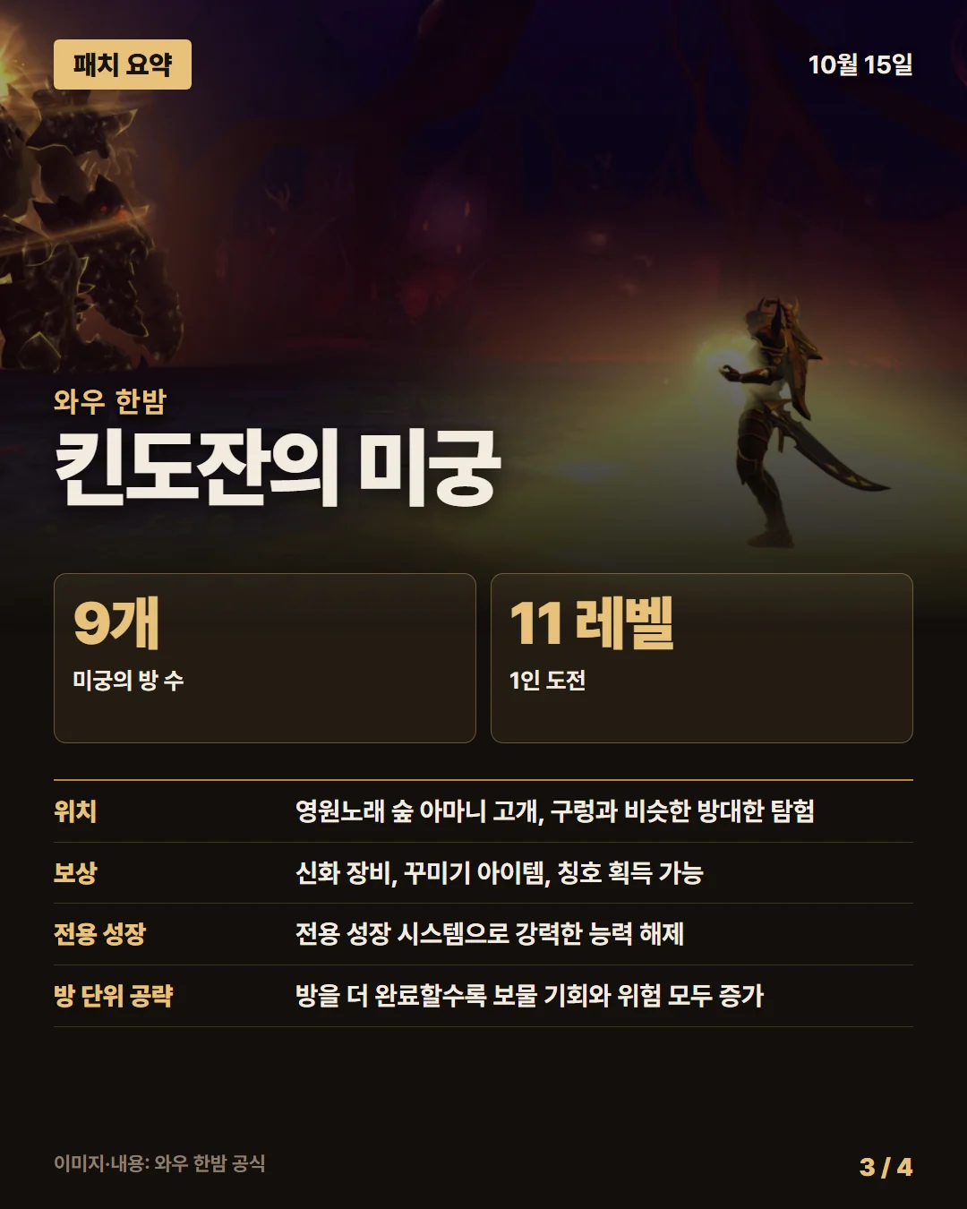 와우 한밤 패치 요약 3/4