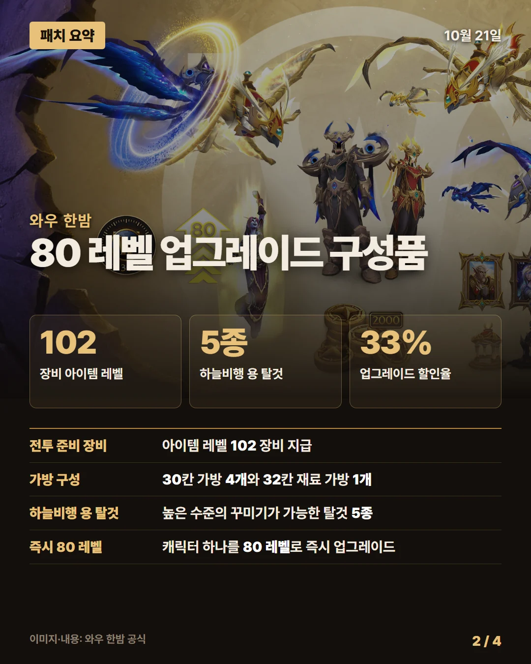 와우 한밤 패치 요약 2/4